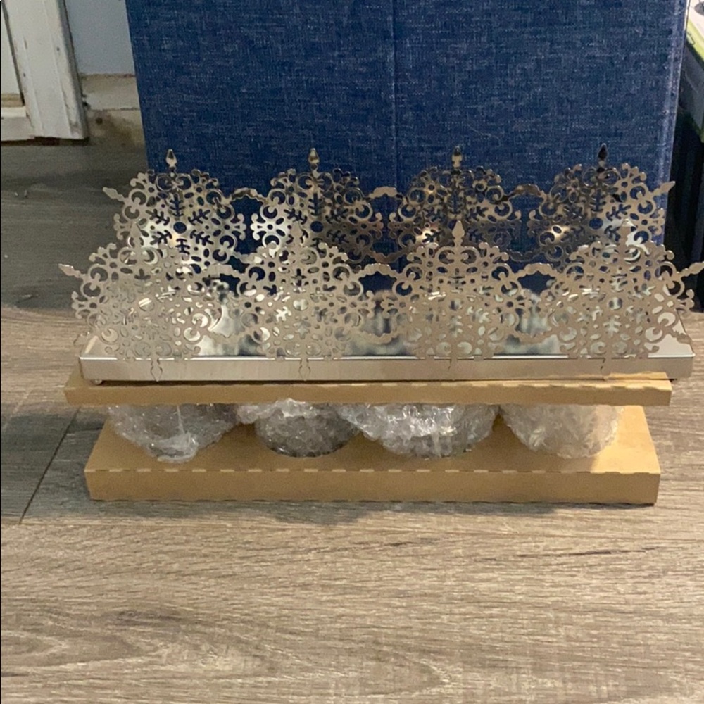 NEW snowflake candle holder
